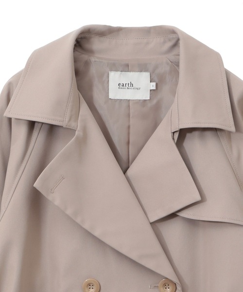 earth music&ecology（アースミュージックアンドエコロジー）の「ベーシックトレンチコート（トレンチコート・レディース・ベージュ/ライトベージュ・S/M）」の16枚目の写真