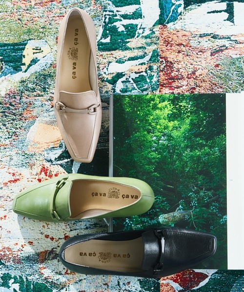 cava cava（サヴァサヴァ）の「ビットモカパンプス　3720549（パンプス・レディース・ブラック/グレイッシュベージュ/グリーン・22.5cm/23cm/23.5cm/24cm/24.5cm）」の18枚目の写真