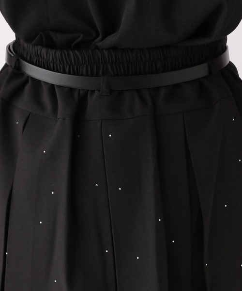 repipi armario（レピピ アルマリオ）の「【ベルト付き】ジュエルプリーツスカート（スカート・キッズ・ブラック/グレー/ベージュ・MEDIUM/SMALL/LARGE）」の12枚目の写真