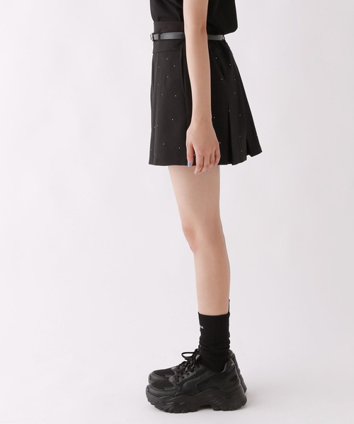 repipi armario（レピピ アルマリオ）の「【ベルト付き】ジュエルプリーツスカート（スカート・キッズ・ブラック/グレー/ベージュ・MEDIUM/SMALL/LARGE）」の7枚目の写真