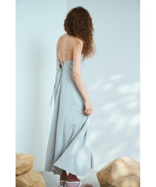 Estella.K（エステラケー）の「Josette Dress フロントカットアウトオープンバックドレス（ワンピース・レディース・セージグリーン/アイボリー/ブラック・FREE）」の19枚目の写真