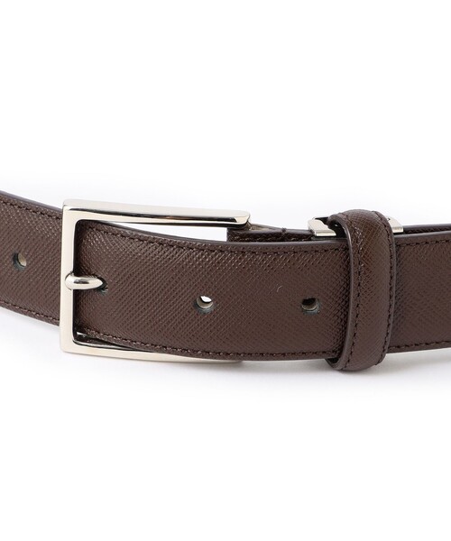 MACKINTOSH PHILOSOPHY（ﾏｯｷﾝﾄｯｼｭ ﾌｨﾛｿﾌｨｰ）の「サフィアーノレザー ビジネスベルト（ベルト・メンズ・ブラック/ブラウン系その他7・FREE）」の3枚目の写真