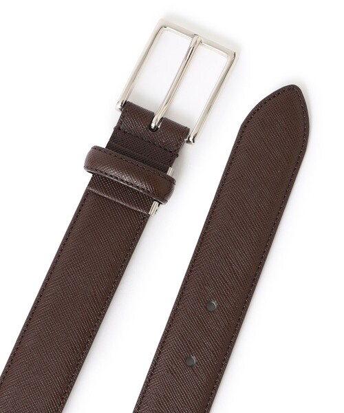 MACKINTOSH PHILOSOPHY（ﾏｯｷﾝﾄｯｼｭ ﾌｨﾛｿﾌｨｰ）の「サフィアーノレザー ビジネスベルト（ベルト・メンズ・ブラック/ブラウン系その他7・FREE）」の4枚目の写真