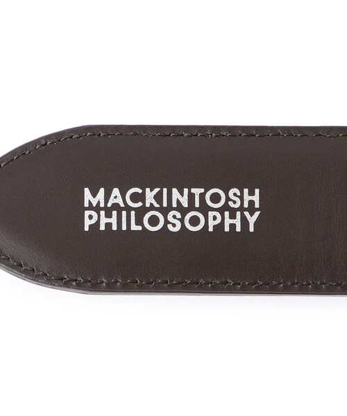 MACKINTOSH PHILOSOPHY（ﾏｯｷﾝﾄｯｼｭ ﾌｨﾛｿﾌｨｰ）の「サフィアーノレザー ビジネスベルト（ベルト・メンズ・ブラック/ブラウン系その他7・FREE）」の5枚目の写真