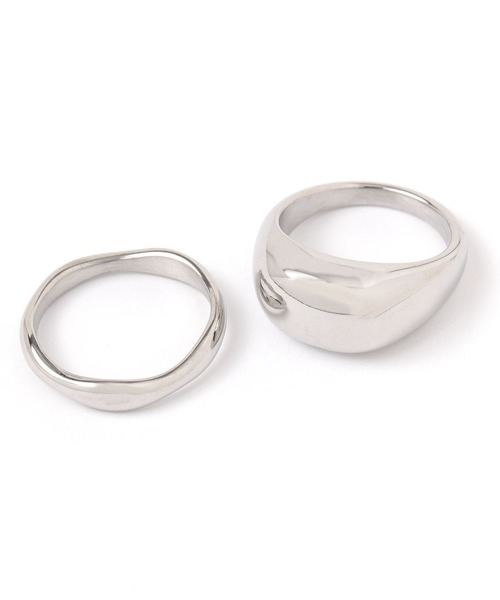 LOWRYS FARM(ローリーズファーム)の「ステンレス2SETリング 293157(リング・レディース・ホワイト/その他1/ブルー系その他・FREE)」の7枚目の写真