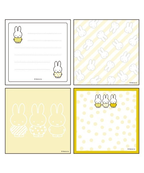 miffy メモパッド・スクエア 70周年（手帳/メモ帳）｜Dick Bruna