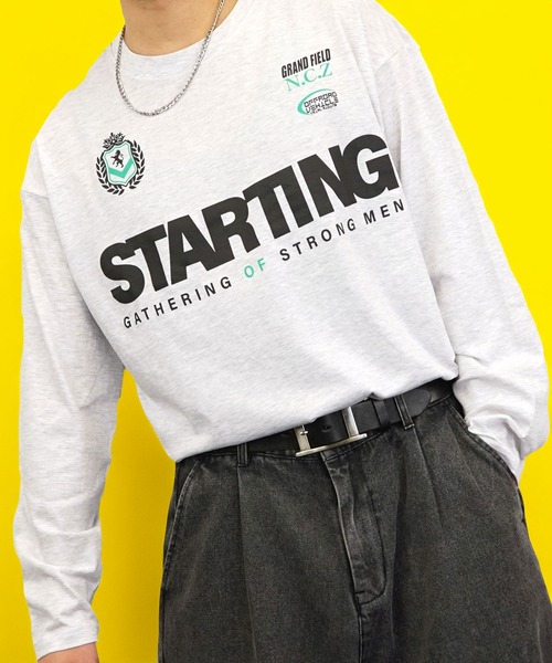 Burner(バーナー)の「【GROOVY STORE】ワイドシルエットロングスリーブTシャツ(Tシャツ/カットソー・メンズ・スミクロ/モカ/インディゴブルー/ダークブルー/ホワイト/ホワイト系その他3/ライトブラック/ピンク系/ブラック/ブラック系その他2/ピーコックグリーン系/ホワイト系その他2・M/L/LL)」の15枚目の写真