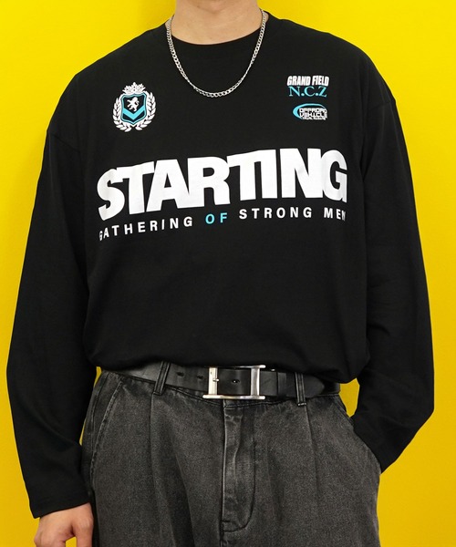 Burner(バーナー)の「【GROOVY STORE】ワイドシルエットロングスリーブTシャツ(Tシャツ/カットソー・メンズ・スミクロ/モカ/インディゴブルー/ダークブルー/ホワイト/ホワイト系その他3/ライトブラック/ピンク系/ブラック/ブラック系その他2/ピーコックグリーン系/ホワイト系その他2・M/L/LL)」の16枚目の写真