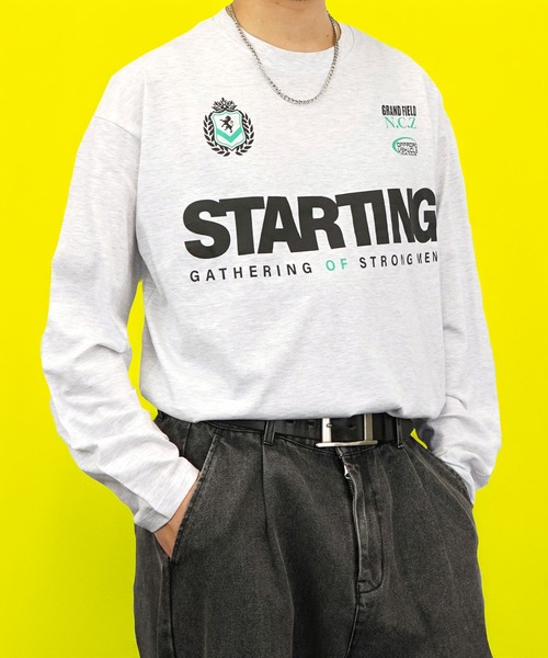 Burner(バーナー)の「【GROOVY STORE】ワイドシルエットロングスリーブTシャツ(Tシャツ/カットソー・メンズ・スミクロ/モカ/インディゴブルー/ダークブルー/ホワイト/ホワイト系その他3/ライトブラック/ピンク系/ブラック/ブラック系その他2/ピーコックグリーン系/ホワイト系その他2・M/L/LL)」の14枚目の写真