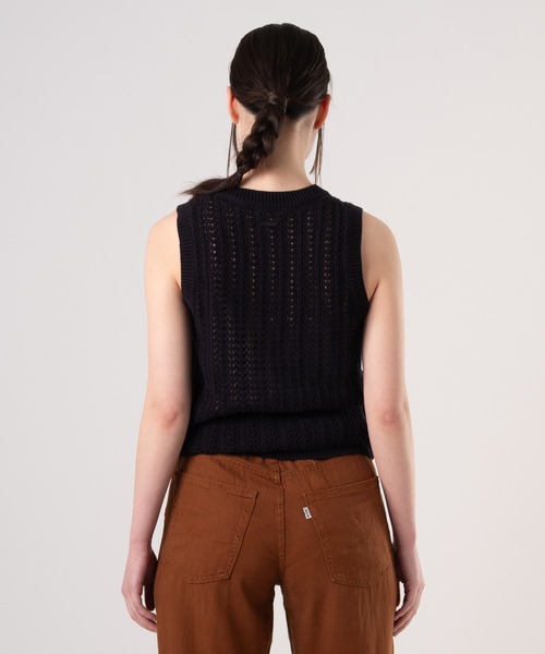 Levi's(リーバイス)の「Levi's/リーバイス サンライズ ニットタンクトップ(ニット/セーター・レディース・ブラック・S/XS/M)」の3枚目の写真