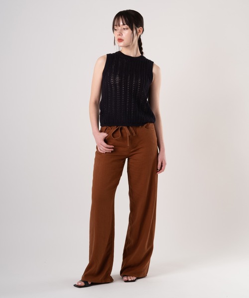 Levi's(リーバイス)の「Levi's/リーバイス サンライズ ニットタンクトップ(ニット/セーター・レディース・ブラック・S/XS/M)」の4枚目の写真