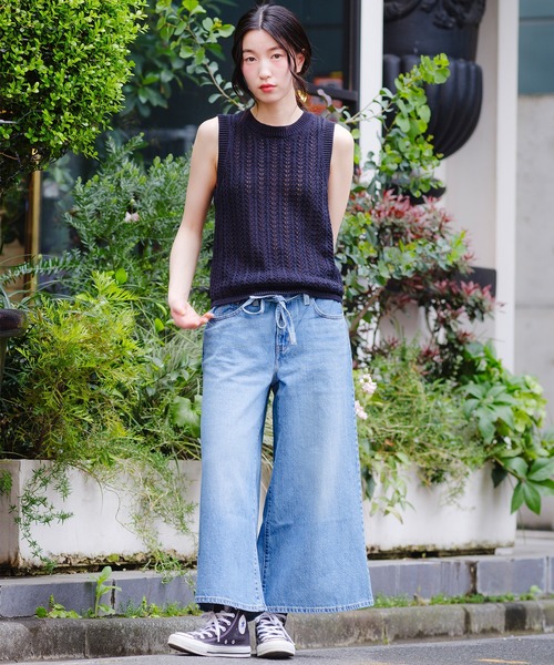 Levi's(リーバイス)の「Levi's/リーバイス サンライズ ニットタンクトップ(ニット/セーター・レディース・ブラック・S/XS/M)」の14枚目の写真