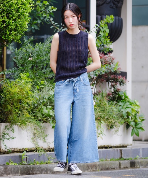 Levi's(リーバイス)の「Levi's/リーバイス サンライズ ニットタンクトップ(ニット/セーター・レディース・ブラック・S/XS/M)」の15枚目の写真
