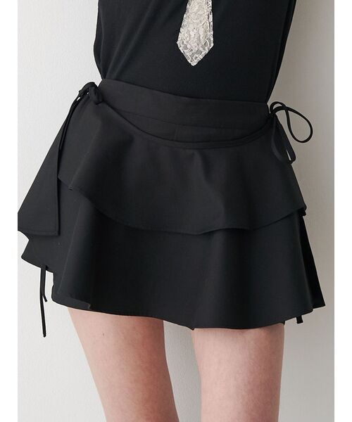 jouetie（ジュエティ）の「フリルレイヤード2WAYショートパンツ【セットアップ対応】（その他パンツ・レディース・グレー/ブルー/ブラック・MEDIUM）」の2枚目の写真