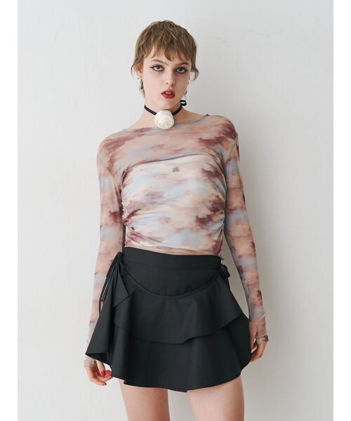 jouetie（ジュエティ）の「フリルレイヤード2WAYショートパンツ【セットアップ対応】（その他パンツ・レディース・グレー/ブルー/ブラック・MEDIUM）」の20枚目の写真