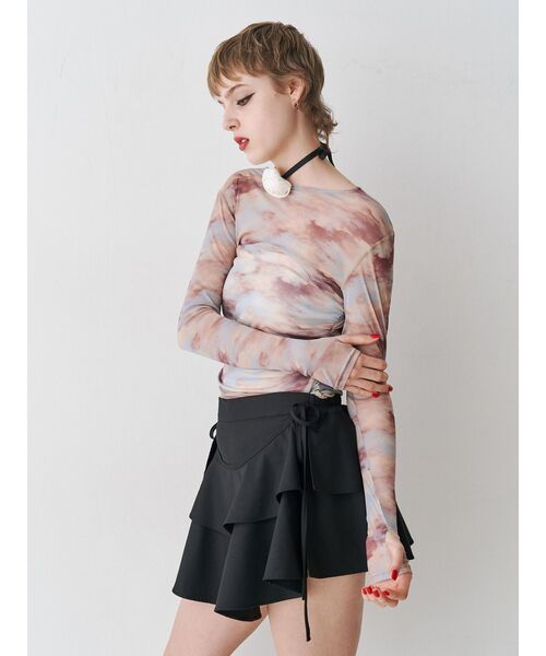 jouetie（ジュエティ）の「フリルレイヤード2WAYショートパンツ【セットアップ対応】（その他パンツ・レディース・グレー/ブルー/ブラック・MEDIUM）」の22枚目の写真