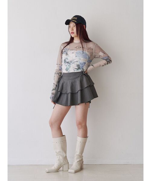 jouetie（ジュエティ）の「フリルレイヤード2WAYショートパンツ【セットアップ対応】（その他パンツ・レディース・グレー/ブルー/ブラック・MEDIUM）」の17枚目の写真