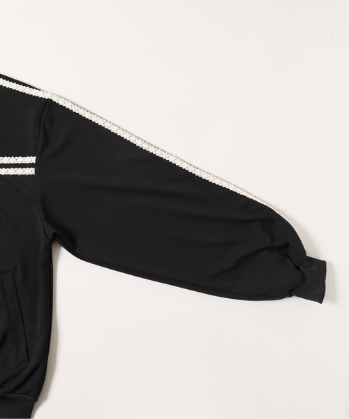 crank レースライン トラックジャケット ブラック crank レースライン トラックジャケット ブラック crank lace line