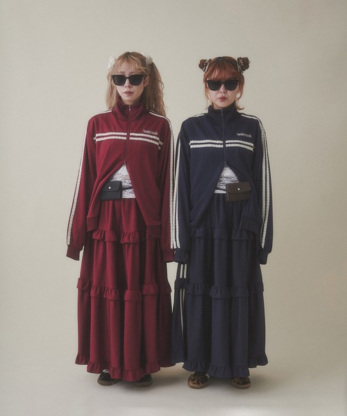 セール】【2025春夏新作☆】レースライントラックジャケット（ジャージ