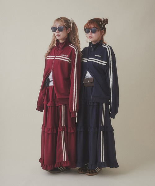 ◼️激レア◼️美品◼️ジャージ◼️トラックジャケット◼️アイボリー◼️韓国 ブルゾン アウター トラックジャケット レディース : ZOZOTOWN