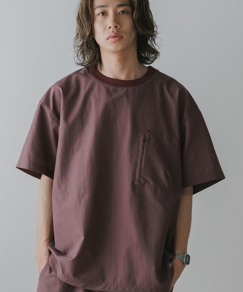NANGA(ナンガ)の「NANGA/ナンガ DotAir COMFY TEE 半袖Tシャツ ドローコード付き 秋 秋服 2026年秋冬(Tシャツ/カットソー・メンズ・プラム/ブルー/ブラック/グリーン/ネイビー・XL/L/M)」の5枚目の写真