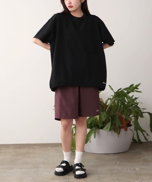 NANGA(ナンガ)の「NANGA/ナンガ DotAir COMFY TEE 半袖Tシャツ ドローコード付き 秋 秋服 2026年秋冬(Tシャツ/カットソー・メンズ・プラム/ブルー/ブラック/グリーン/ネイビー・XL/L/M)」の9枚目の写真