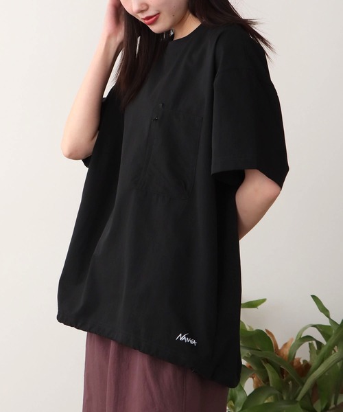 NANGA(ナンガ)の「NANGA/ナンガ DotAir COMFY TEE 半袖Tシャツ ドローコード付き 秋 秋服 2026年秋冬(Tシャツ/カットソー・メンズ・プラム/ブルー/ブラック/グリーン/ネイビー・XL/L/M)」の8枚目の写真