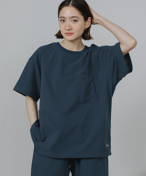 NANGA(ナンガ)の「NANGA/ナンガ DotAir COMFY TEE 半袖Tシャツ ドローコード付き 秋 秋服 2026年秋冬(Tシャツ/カットソー・メンズ・プラム/ブルー/ブラック/グリーン/ネイビー・XL/L/M)」の22枚目の写真