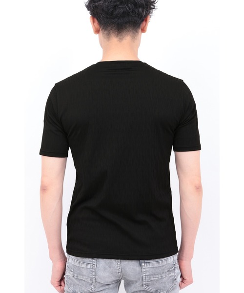 TORNADO MART(トルネードマート)の「TORNADO MART∴シャープウェービィジャージー半袖カットソー(Tシャツ/カットソー・メンズ・ブラック/ホワイト・M/L/LL/XXL)」の6枚目の写真