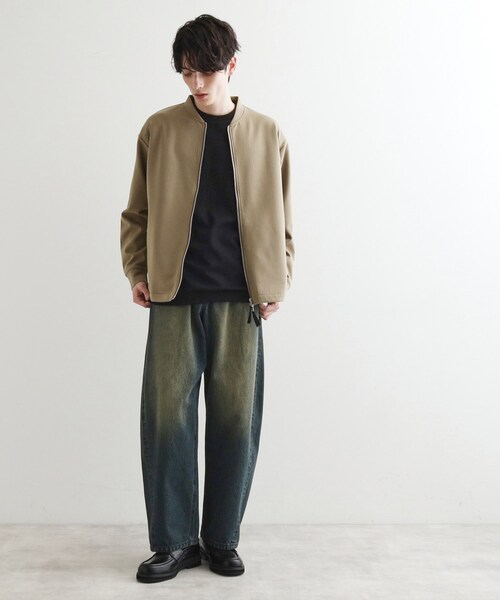 tk.TAKEO KIKUCHI（ティーケータケオキクチ）の「カットMA－1ブルゾン（ブルゾン・メンズ・ブラック/オリーブ・02/03）」の10枚目の写真