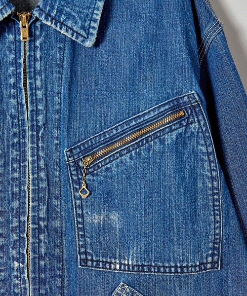markaware（マーカウェア）の「DENIM WORK JACKET（デニムジャケット・メンズ・インディゴブルー・1/2）」の10枚目の写真