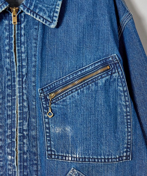 markaware（マーカウェア）の「DENIM WORK JACKET（デニムジャケット・メンズ・インディゴブルー・1/2）」の5枚目の写真