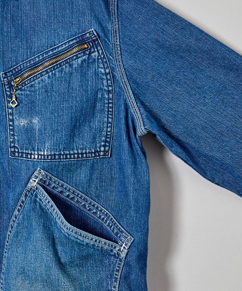markaware（マーカウェア）の「DENIM WORK JACKET（デニムジャケット・メンズ・インディゴブルー・1/2）」の6枚目の写真