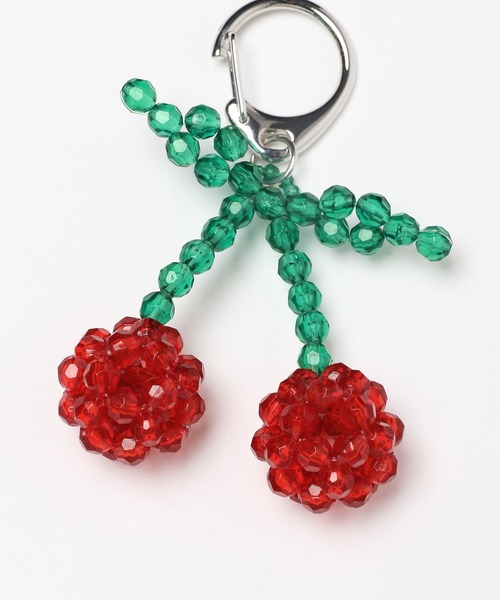 Me%（ミィパーセント）の「ビーズサクランボキーチャーム 308671（キーホルダー・レディース・レッド/イエロー/ブラック/ピンク・FREE）」の5枚目の写真