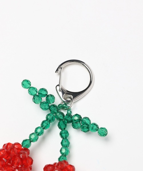 Me%（ミィパーセント）の「ビーズサクランボキーチャーム 308671（キーホルダー・レディース・レッド/イエロー/ブラック/ピンク・FREE）」の6枚目の写真