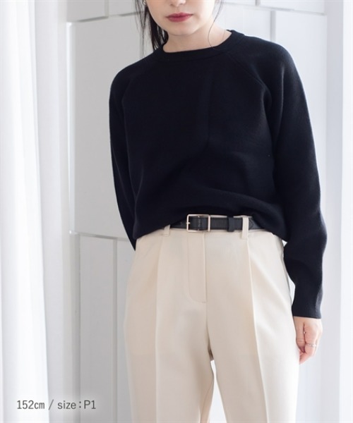 Petitjo(プッチージョ)の「小さいサイズ スクエアバックルベルト 低身長さん・小柄女性(ベルト・レディース・オフホワイト/ブラック・XS-S)」の8枚目の写真