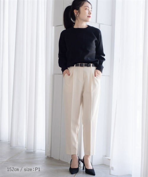 Petitjo(プッチージョ)の「小さいサイズ スクエアバックルベルト 低身長さん・小柄女性(ベルト・レディース・オフホワイト/ブラック・XS-S)」の9枚目の写真