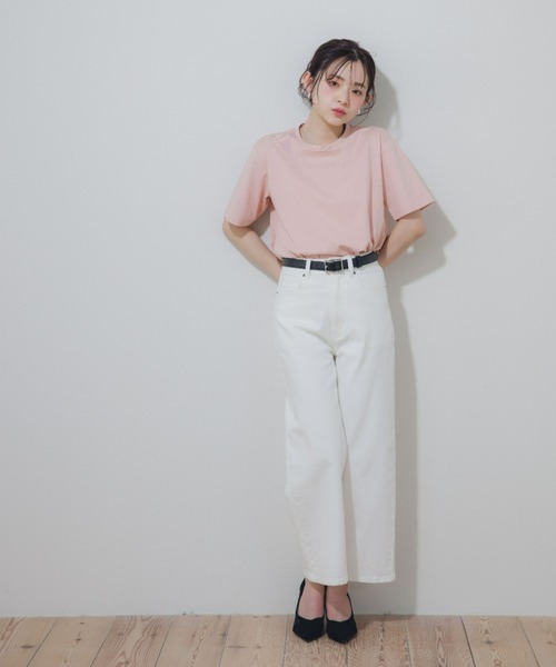 Petitjo(プッチージョ)の「小さいサイズ スクエアバックルベルト 低身長さん・小柄女性(ベルト・レディース・オフホワイト/ブラック・XS-S)」の5枚目の写真