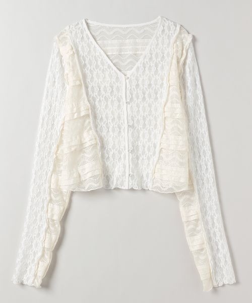 JEANASIS｜パッチワークレースVブラウス | Rakuten Fashion(楽天