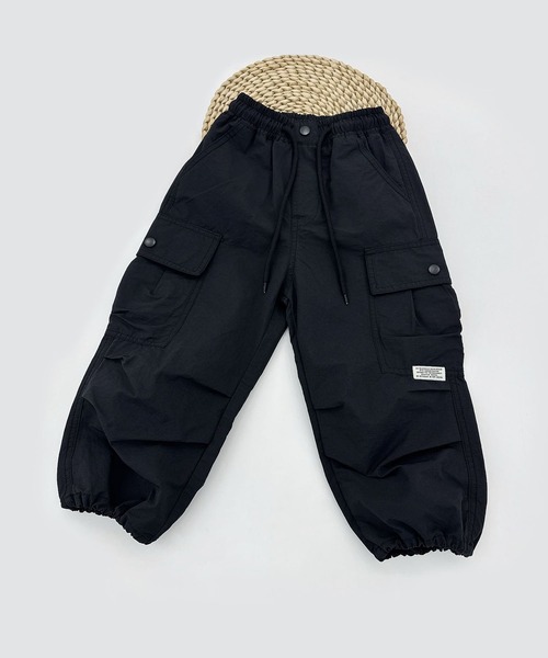 aimoha（アイモハ）の「【aimoha KIDS】ドロストカーゴパンツ（カーゴパンツ・キッズ・ベージュ/グリーン/ライトグレー/ブラック/ピンク・130/120/110/150/140）」の9枚目の写真