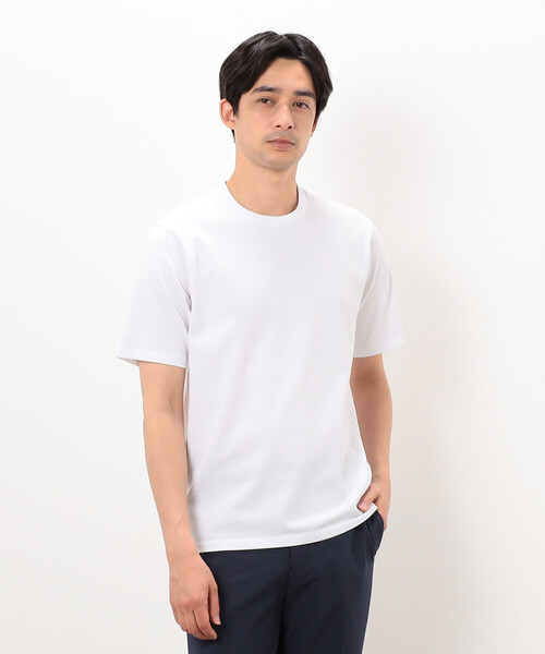 COMME CA ISM(コムサイズム)の「【接触冷感】Feel-Cool ジャケットTシャツ(Tシャツ/カットソー・メンズ・ホワイト/グレー/ブラック・MEDIUM/SMALL/LARGE)」の2枚目の写真