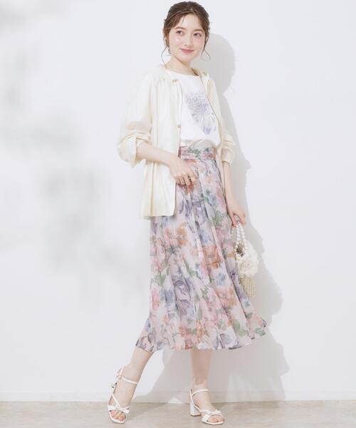 couture brooch（クチュールブローチ）の「【オシャレな透け感・ペプラム】愛されシアーマンパ（ブルゾン・レディース・ブラウン系その他/アイボリー/サンドベージュ・42/38/40/36）」の8枚目の写真