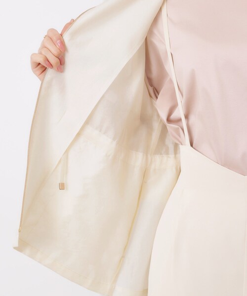 couture brooch（クチュールブローチ）の「【オシャレな透け感・ペプラム】愛されシアーマンパ（ブルゾン・レディース・ブラウン系その他/アイボリー/サンドベージュ・42/38/40/36）」の13枚目の写真