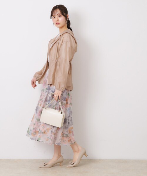 couture brooch（クチュールブローチ）の「【オシャレな透け感・ペプラム】愛されシアーマンパ（ブルゾン・レディース・ブラウン系その他/アイボリー/サンドベージュ・42/38/40/36）」の15枚目の写真