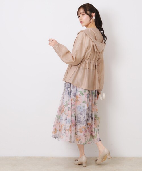 couture brooch（クチュールブローチ）の「【オシャレな透け感・ペプラム】愛されシアーマンパ（ブルゾン・レディース・ブラウン系その他/アイボリー/サンドベージュ・42/38/40/36）」の16枚目の写真