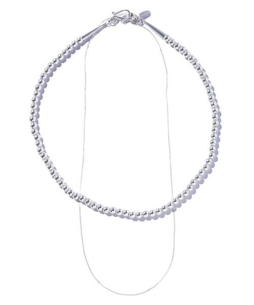 quip queint(クイップクエイント)の「【quip queint】bowling tribe layer necklace/ボウリング トライブ レイヤー ネックレス(ネックレス・レディース・シルバー・FREE)」の2枚目の写真