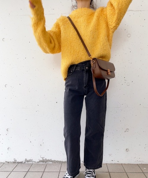 ISOOK（アイスー）の「2wayショルダーバッグ(comochi select)/ハンドバッグ 斜め掛け マグネットボタン フェイクレザー 合皮 黒 茶色 ブラック ブラウン（ハンドバッグ・レディース・ブラウン/ブラック・FREE）」の15枚目の写真