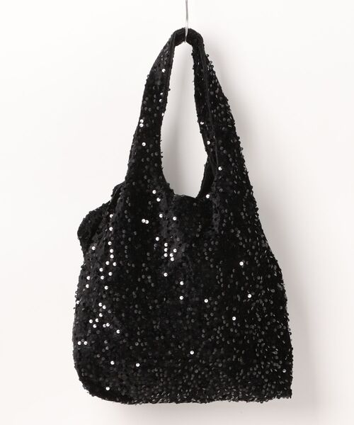 Anthe(アンテ)の「【Anthe】 / ポーチ付きスパンコールマルシェBAG / ant-000023(トートバッグ・レディース・シルバー/ブラック・ONESIZE)」の3枚目の写真
