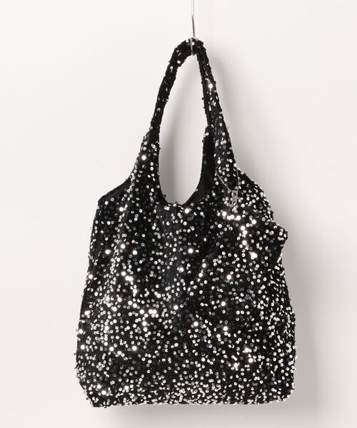 Anthe(アンテ)の「【Anthe】 / ポーチ付きスパンコールマルシェBAG / ant-000023(トートバッグ・レディース・シルバー/ブラック・ONESIZE)」の9枚目の写真