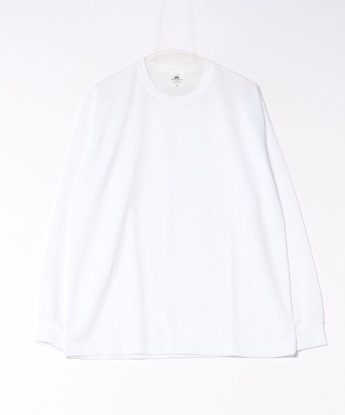 BEES BEAM(ビーズビーム)の「【RS】【BEES BEAM】ファイバードライ ロングスリーブTシャツ 吸水速乾 UVカット(Tシャツ/カットソー・レディース・ホワイト・X-LARGE)」の1枚目の写真